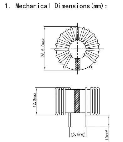 Inducteur d'étouffement en mode commun standard 21AWG pour machine à souder