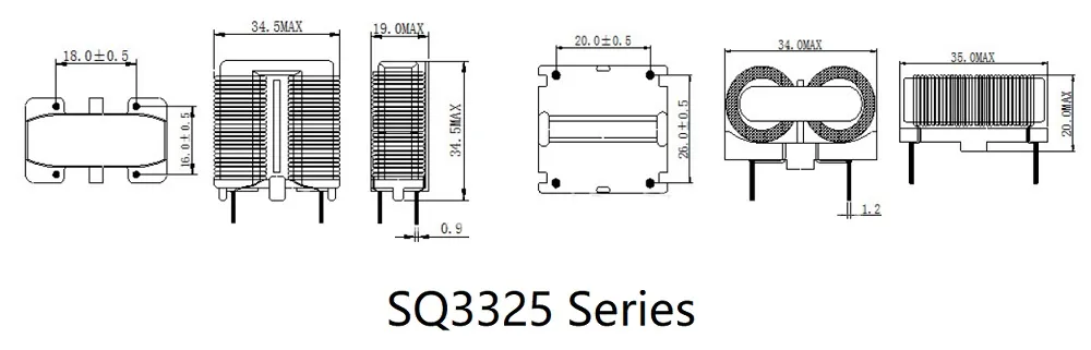 Inducteur variable EMI/EMC Ikp Carton et plateau d'étouffement de puissance bobine de mode commun