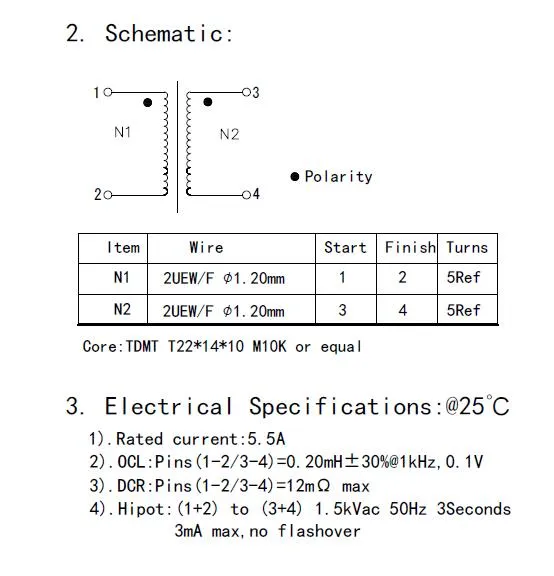 0.2mh Prix d'usine Inducteur d'étranglement de mode commun avec certification Ce/UL/RoHS
