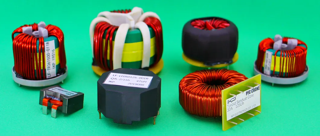 Coil d'étouffement en mode commun vertical avec noyau toroïdal Mn-Zn ferrite dans l'énergie solaire et éolienne