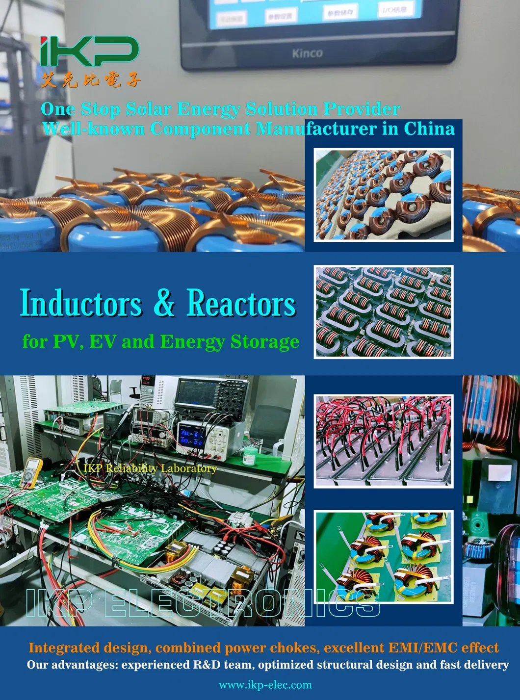 Nouveau boîtier d'inducteur Ikp en Chine Mode différentiel Coil de réacteur à ondes harmoniques plus élevées
