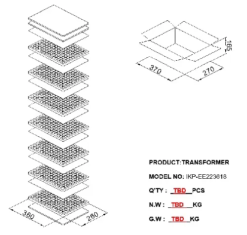 Transformateurs Flyback personnalisés de type anguille avec prix d'usine